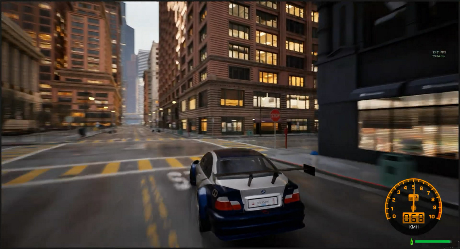 畫面超逼真！藝術家虛幻5重製《極速快感9》試玩展示