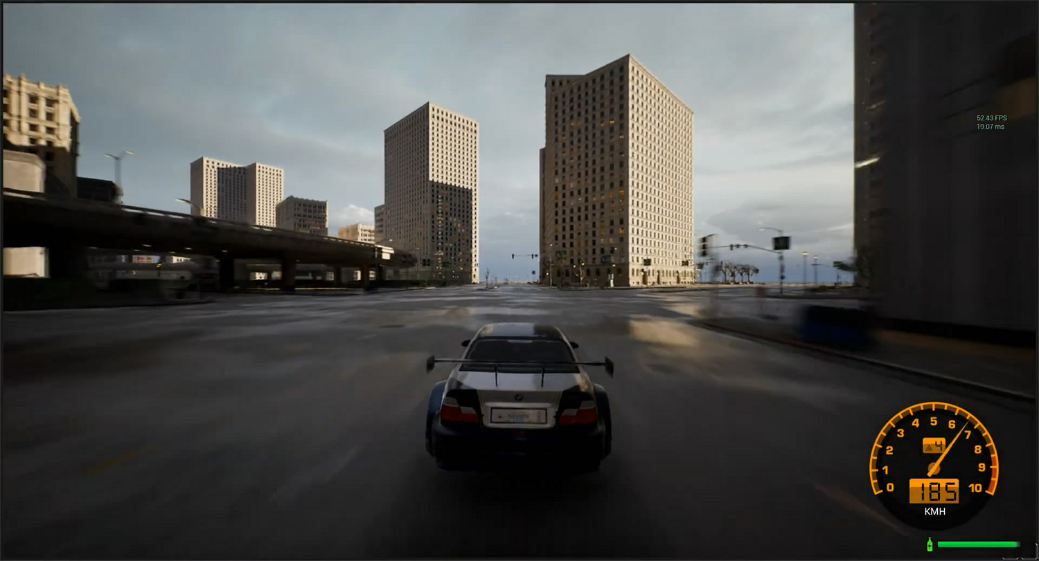 畫面超逼真！藝術家虛幻5重製《極速快感9》試玩展示