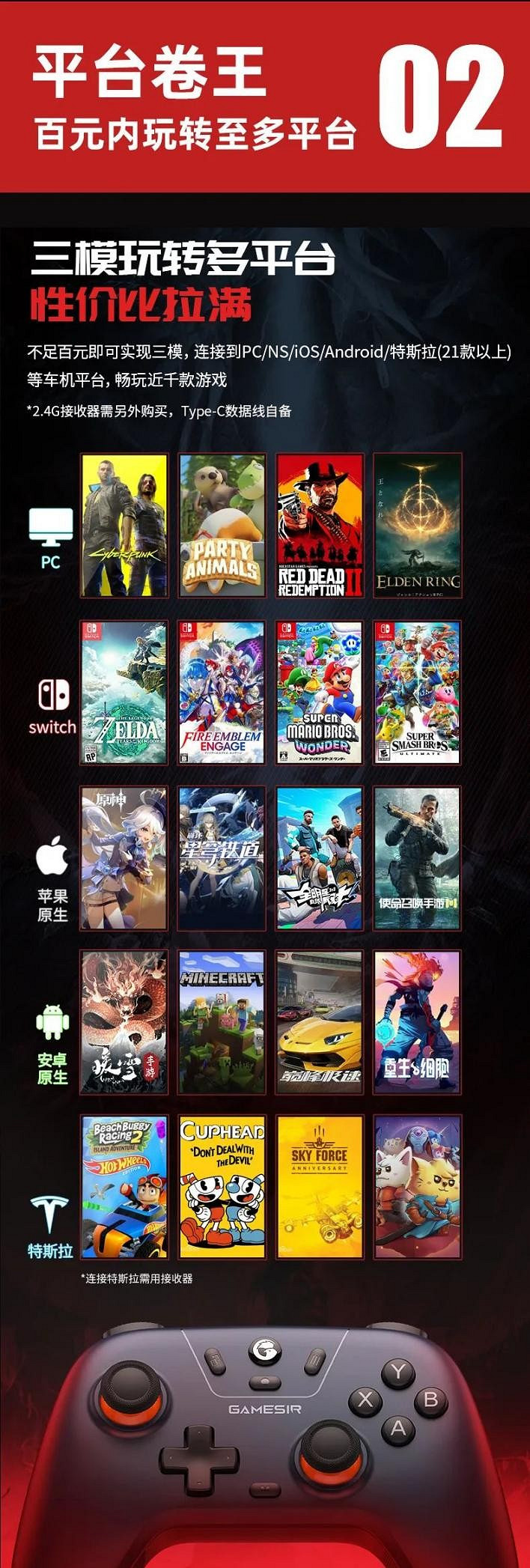 啟明星手把正式發布,霍爾搖桿+500Hz+三模多平台,僅79.9元起 啟明星手把正式發布,霍爾搖桿+500Hz+三模多平台,僅79.9元起