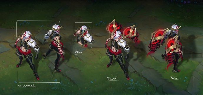 《lol》墨之影武者卡莎設計稿 《lol》墨之影武者卡莎設計稿