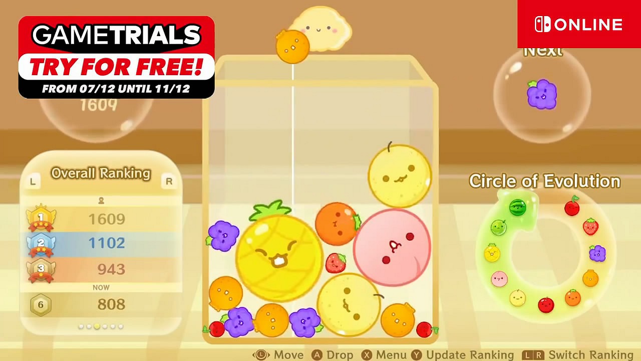 NS歐服新一輪試玩同樂會將開啟！《西瓜遊戲》免費玩