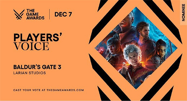 《柏德之門3》官博為玩家之聲拉票：需要大家的支援！