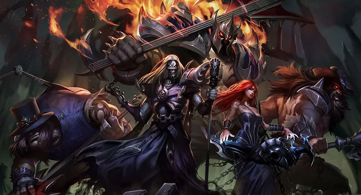 《英雄聯盟》心之鋼男團皮膚特效一覽 《英雄聯盟》心之鋼男團皮膚特效一覽