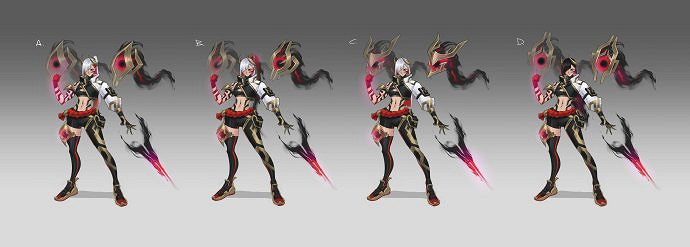 《lol》墨之影武者卡莎設計稿 《lol》墨之影武者卡莎設計稿