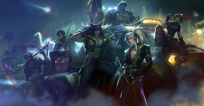 《英雄聯盟》心之鋼男團皮膚一覽