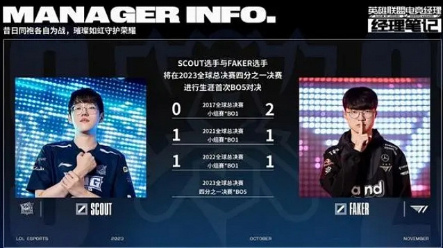 《lol》scout和和faker交手記錄一覽