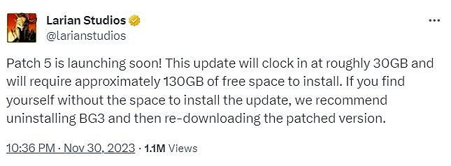 《柏德之門3》五號更新檔更新上線 添加新榮譽模式 《柏德之門3》五號更新檔更新上線 添加新榮譽模式