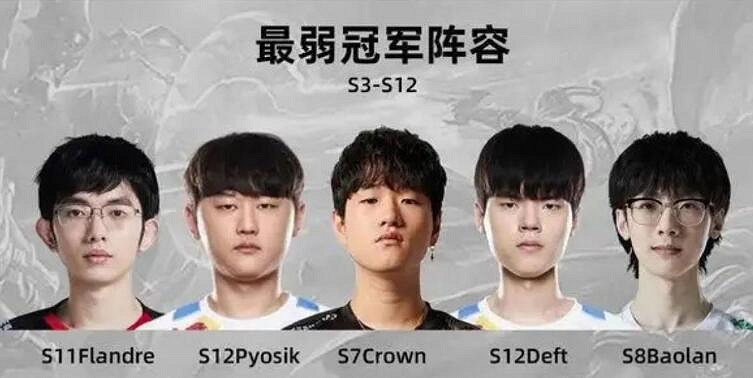 《英雄聯盟》S賽歷史最弱冠軍陣容一覽