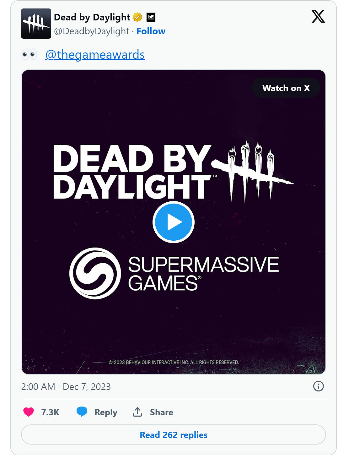 TGA23:《黎明死線》單人劇情遊戲將在TGA正式公布! TGA23:《黎明死線》單人劇情遊戲將在TGA正式公布!