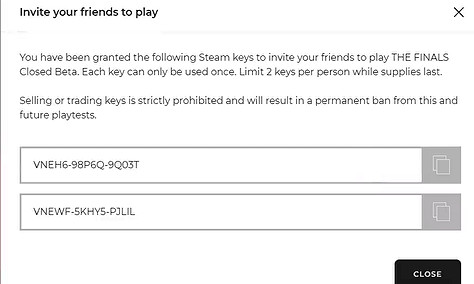 《the finals》二測啟動碼獲取方法