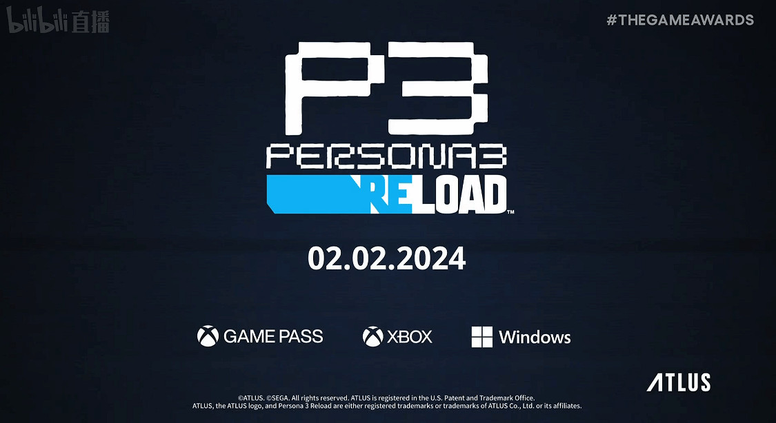 TGA23：《女神異聞錄3R》新預告公布 明年2.2發售！