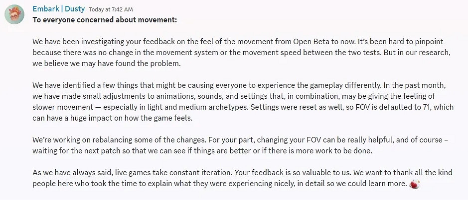 《決賽》移動速度變慢遭玩家差評 或許只是視角問題? 《決賽》移動速度變慢遭玩家差評 或許只是視角問題?