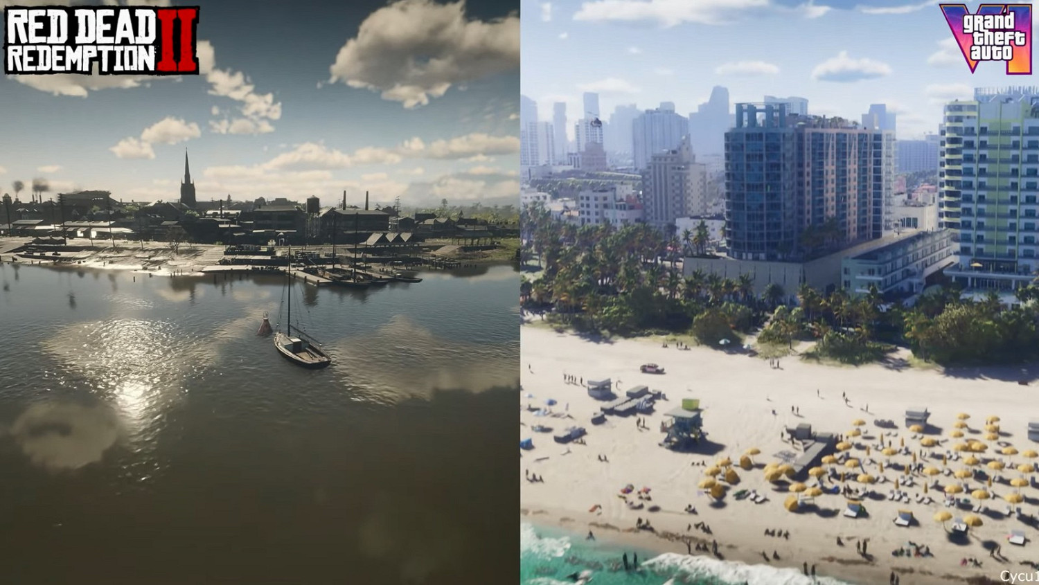 《GTA6》畫面對比《荒野大鏢客2》 視效技術飛升! 《GTA6》畫面對比《荒野大鏢客2》 視效技術飛升!