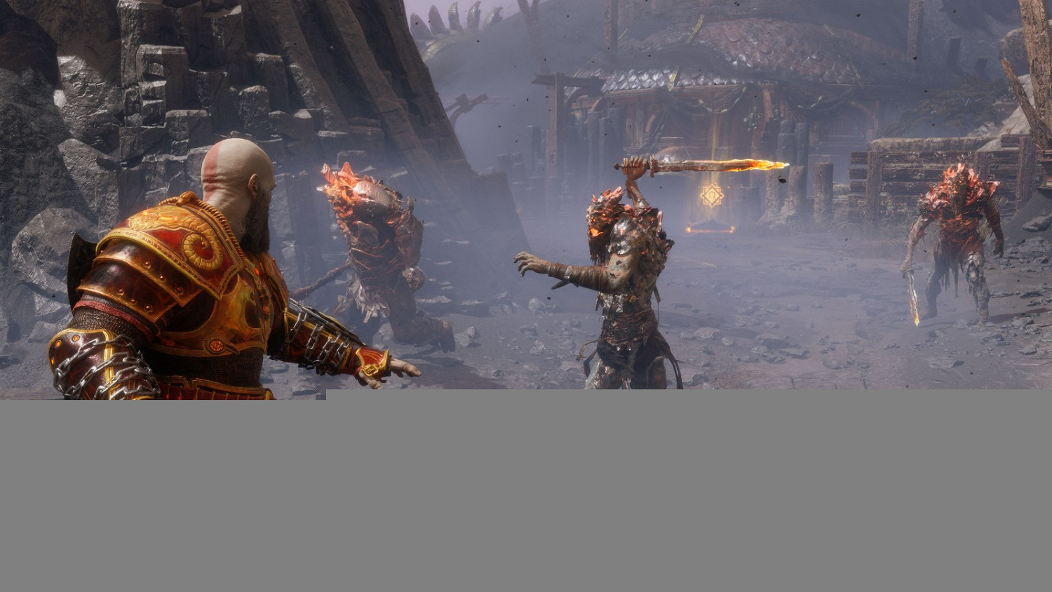 《戰神5》DLC"英靈神殿"新實機截圖:奎爺仰視女武神