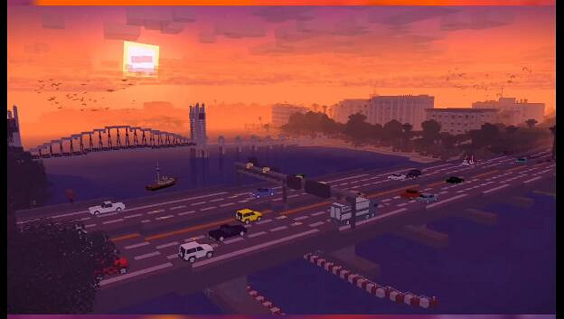 太強了!玩家在《當個創世神麥塊》裡還原GTA6預告片片段 太強了!玩家在《當個創世神麥塊》裡還原GTA6預告片片段