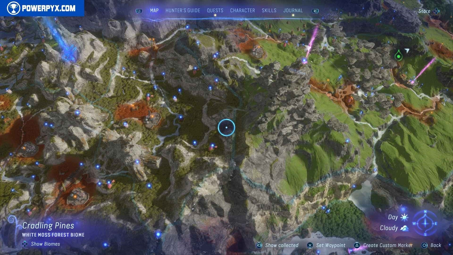 《阿凡達潘朵拉邊境》霧繚森林興趣點一覽