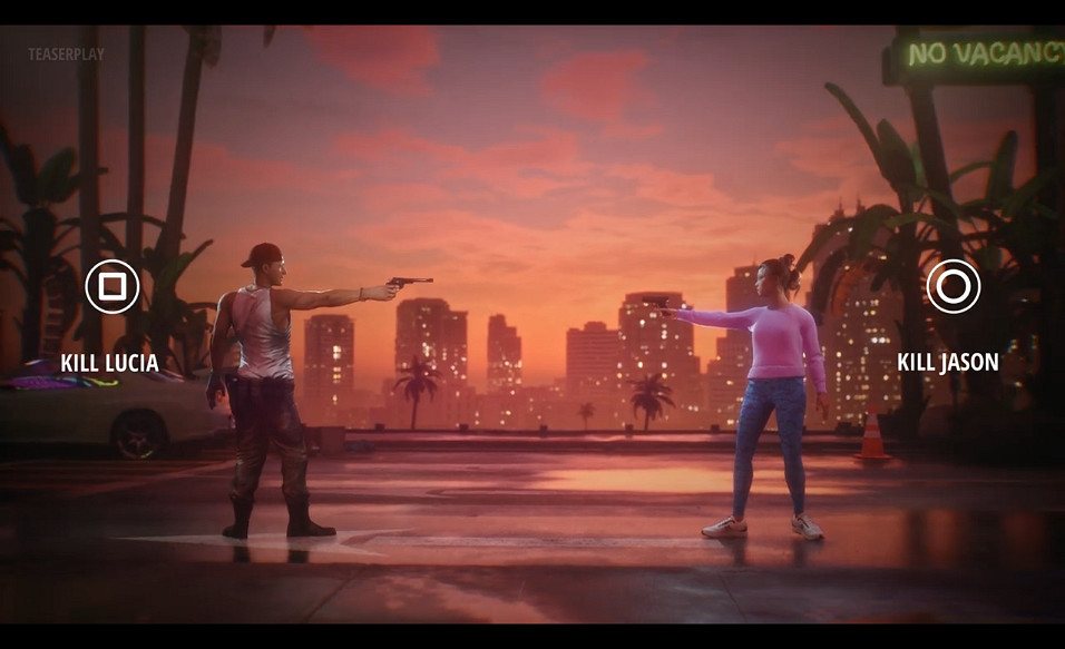 飯製虛幻5《GTA6》遊戲結局：雌雄大盜對決你會選誰?