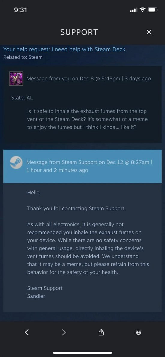 玩家竟愛吸Steam Deck散熱口熱氣!V社:請別這麽做 玩家竟愛吸Steam Deck散熱口熱氣!V社:請別這麽做