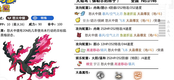 《寶可夢朱紫》火焰鳥配招推薦 《寶可夢朱紫》火焰鳥配招推薦