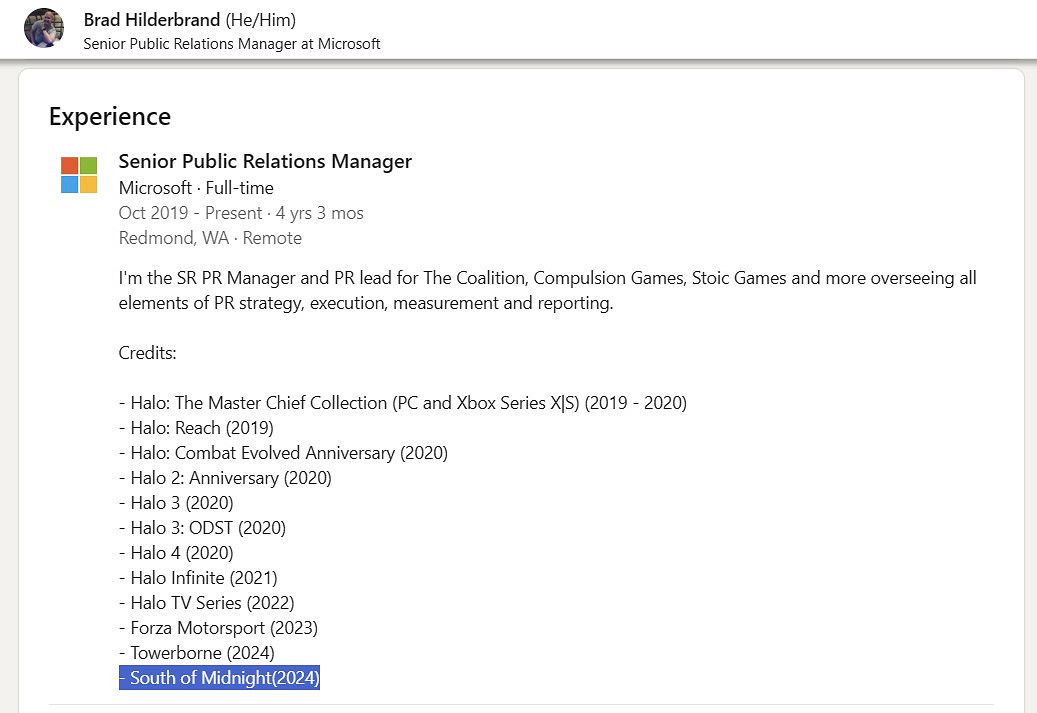 曝微軟第一方動作冒險遊戲《午夜之南》2024年發售！