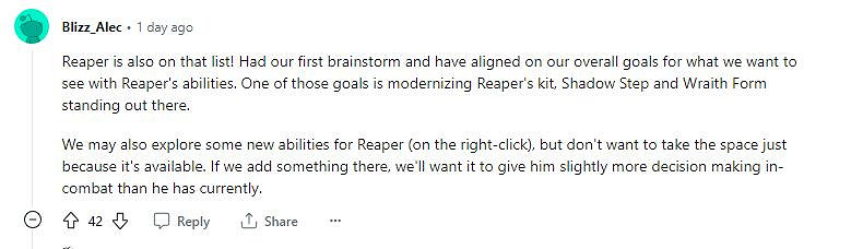 《鬥陣特攻2》“死神”已在重做名單中 或添加新技能