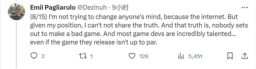 《星空》設計總監稱:知道製作遊戲困難  玩家別老抱怨