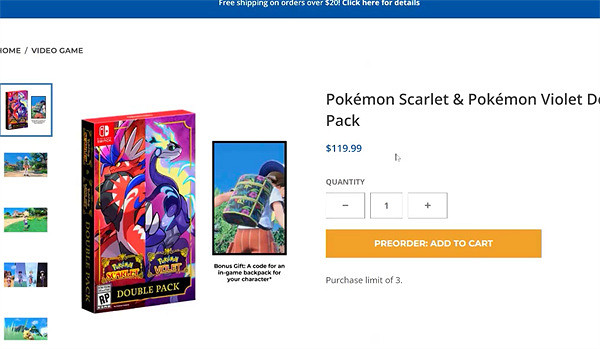 《寶可夢朱紫》特典禮物介紹