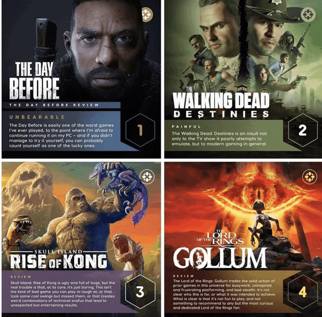 什麽叫屎中屎 糞中糞?2023年IGN四大低分遊戲讓人驚呆 什麽叫屎中屎 糞中糞?2023年IGN四大低分遊戲讓人驚呆