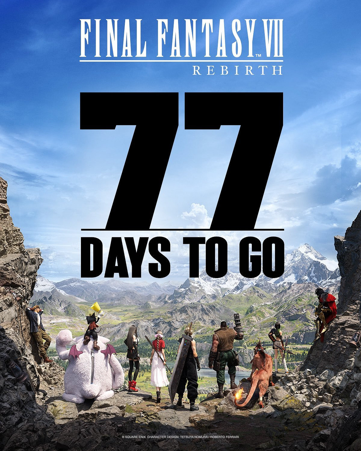 《最終幻想7：重生》發售倒計時77天！網友：還有77年
