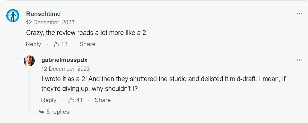 IGN本想給《浩劫前夕》打2分 但測評途中開發商跑路