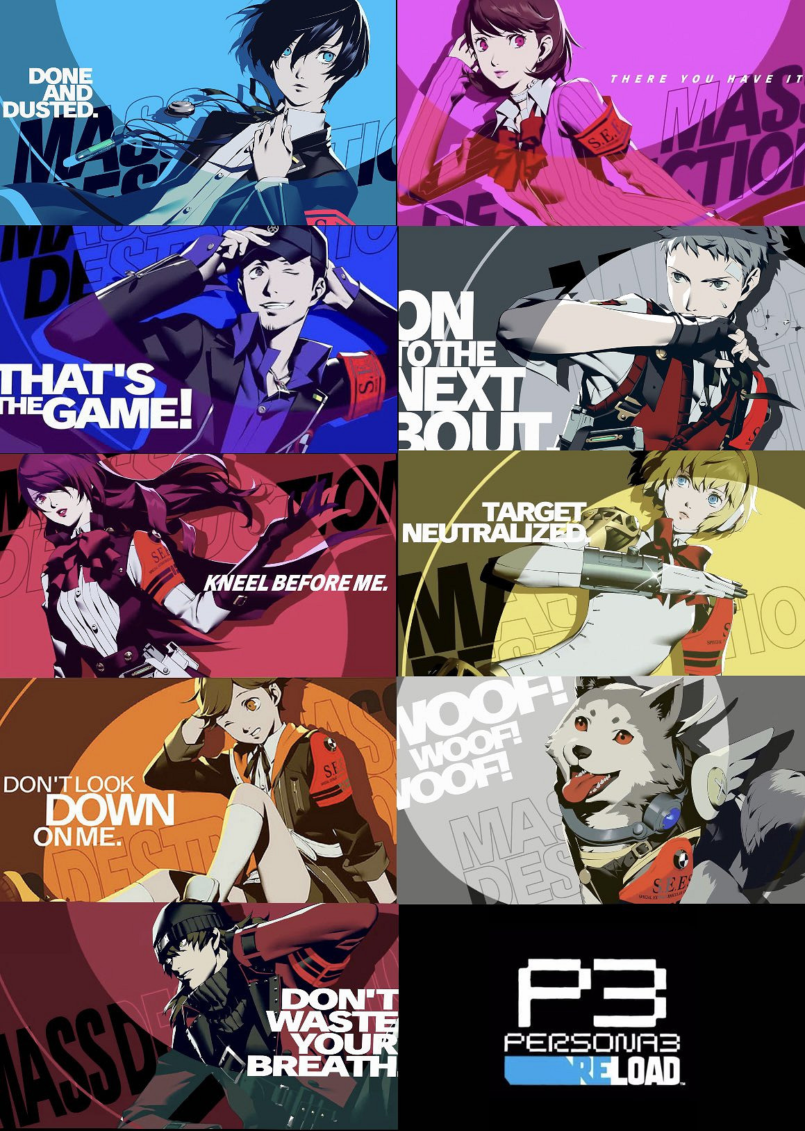 《女神異聞錄3 Reload》S.E.E.S.全員總攻擊動畫公布 《女神異聞錄3 Reload》S.E.E.S.全員總攻擊動畫公布