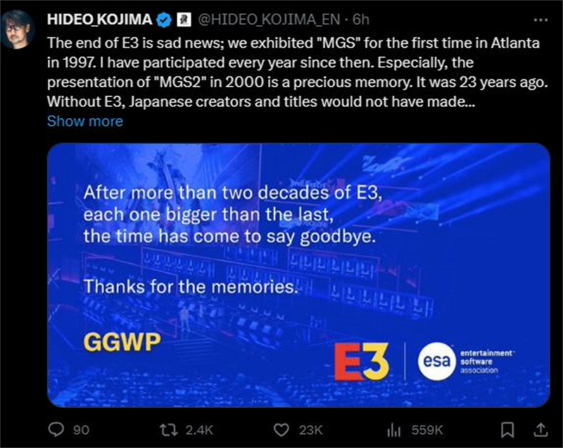 誕生28年的“E3遊戲展”徹底關閉，到底是誰的鍋?