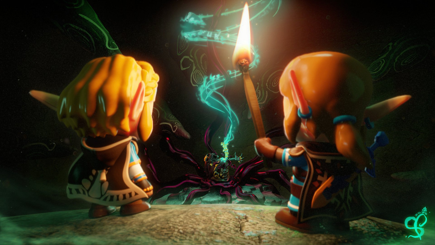 國外畫師用《薩爾達傳說：織夢島》暢想《曠野之息2》畫面