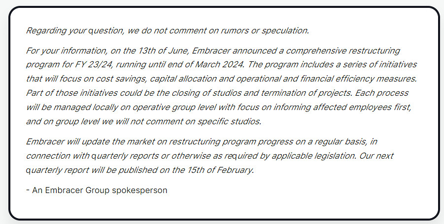 Embracer對《毀滅公爵》《幽影行者》製作組進行裁員