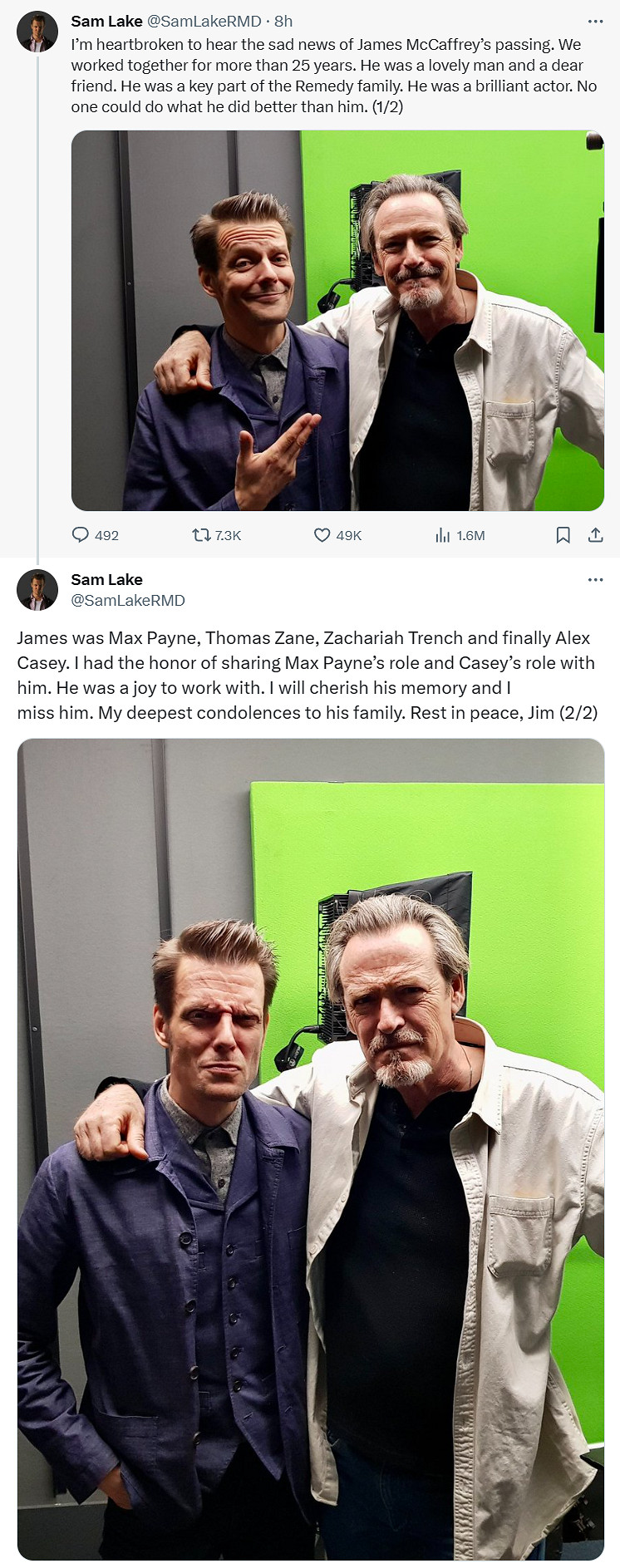 《馬克思佩恩》男主配音演員因癌症離世 終年65歲 《馬克思佩恩》男主配音演員因癌症離世 終年65歲