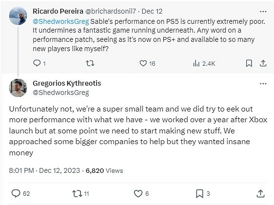 PS+新會免遊戲表現不佳 其開發者因沒錢拒絕打更新檔