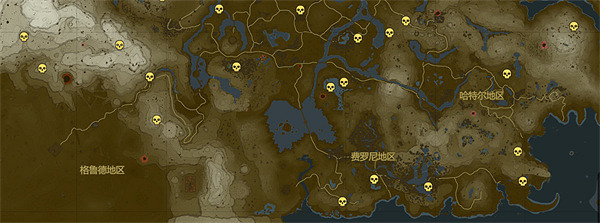 《塞爾達傳說：王國之淚》石頭人位置大全