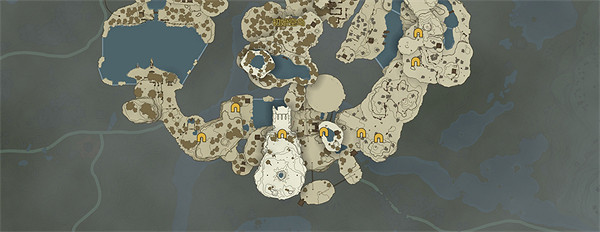 《塞爾達傳說：王國之淚》洞窟位置高清圖