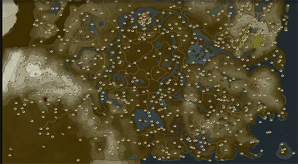 《塞爾達傳說：王國之淚》全呀哈哈位置分享