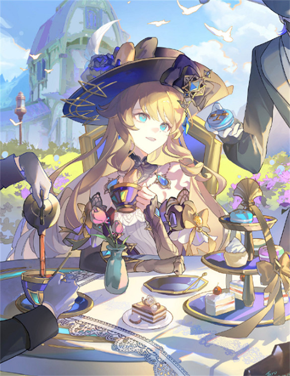 原神新角色娜維婭傷害隨便上十萬，對單她無敵