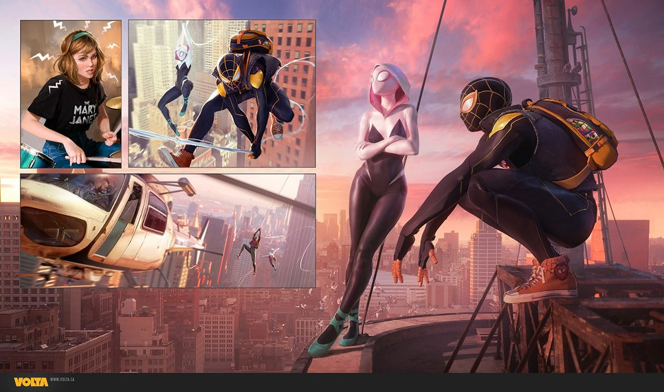 不止一名女蜘蛛人!PS《蜘蛛人》多人遊戲大量概念圖 不止一名女蜘蛛人!PS《蜘蛛人》多人遊戲大量概念圖