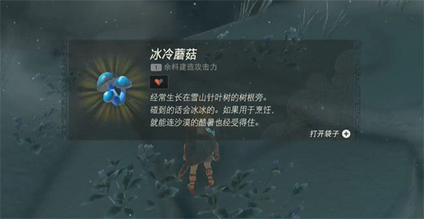 《塞爾達傳說：王國之淚》冰冷蘑菇獲取方法