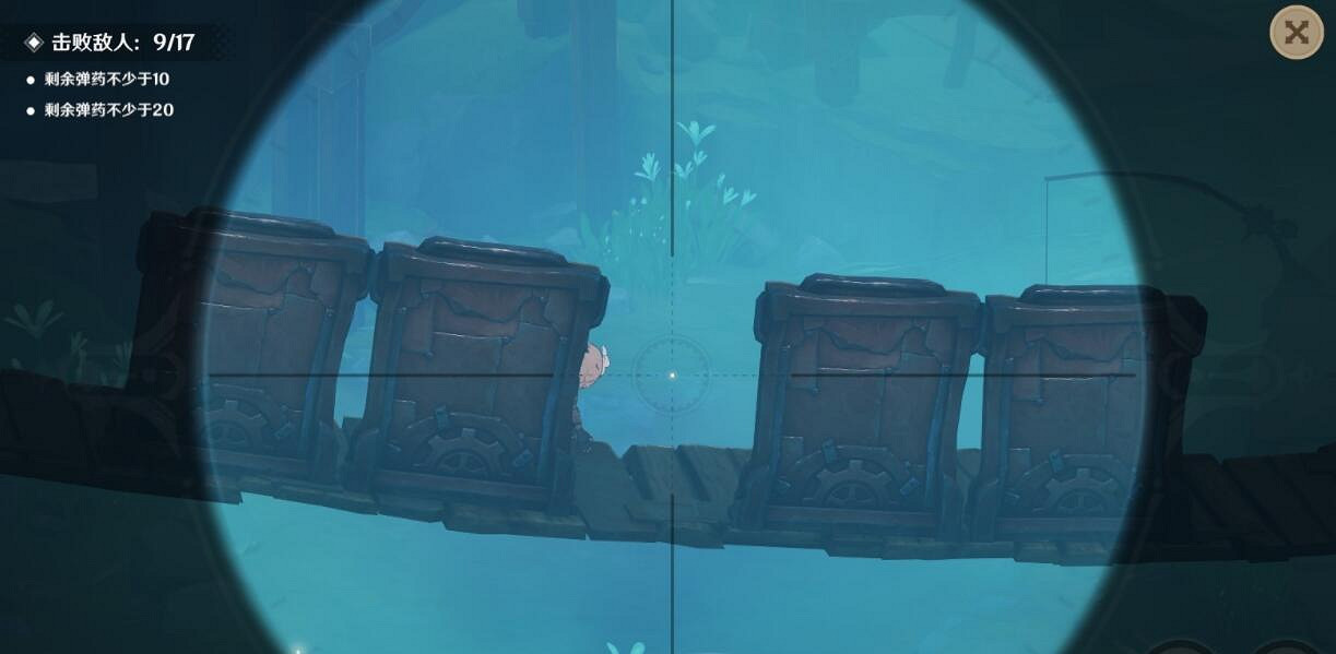 《原神》4.3千步攔射角分間第一關打法 《原神》4.3千步攔射角分間第一關打法