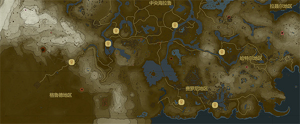 《塞爾達傳說：王國之淚》驛站位置大全