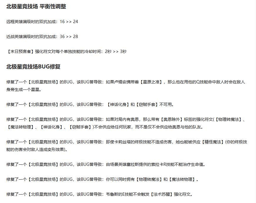 《英雄聯盟》2023年12月8日更新公告內容一覽