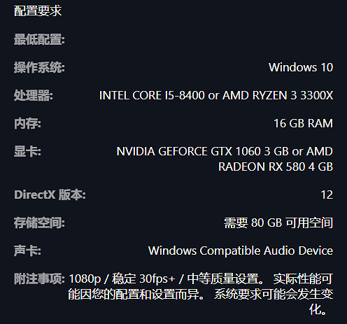 《艾爾登法環》電腦配置要求介紹 《艾爾登法環》電腦配置要求介紹