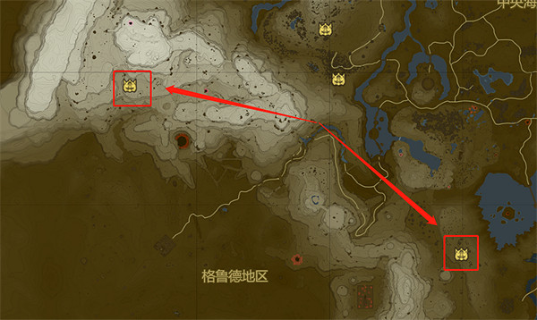 《塞爾達傳說：王國之淚》黑色獨眼巨人位置