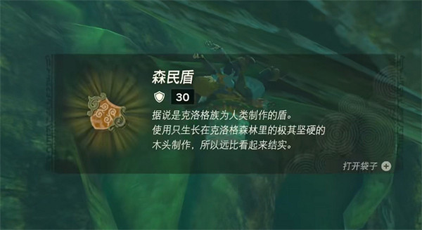 《塞爾達傳說：王國之淚》森林之盾獲取方法