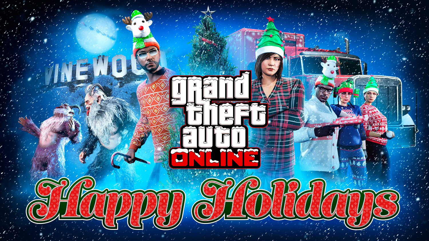 《GTA Online》展開聖誕節慶祝活動：暢玩全新打雪仗