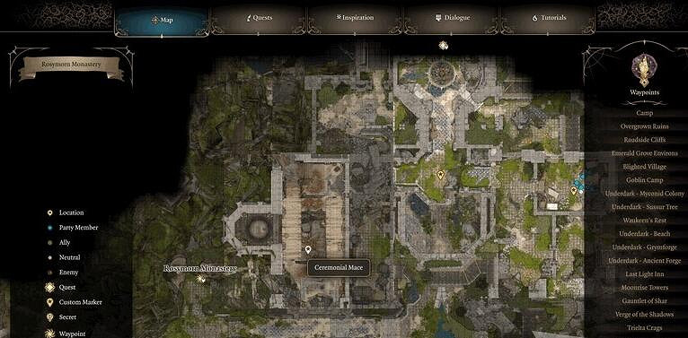 《柏德之門3》儀式硬頭錘位置介紹